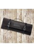 ProCook Messer-Rolltasche aus Leder - Messertasche - Messeraufbewahrung - 8 Fächer - aus echtem Leder - unbestückt