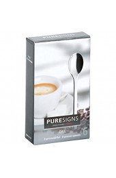 Puresigns ONE Extra Espressolöffel 11cm Edelstahl Poliert Silber 6 Stück