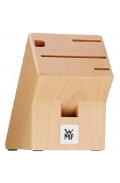 WMF Messerblock ohne Messer unbestückt Holz Buchenholz leer für 3 Messer 1 Wetzstahl