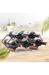 Kingrack Weinregal stapelbar horizontaler Weinflaschenhalter Metall-Kupfer-Weinhalter freistehend Tisch-Weinregal für 5 Flaschen fertig montiert einfach anzubringen