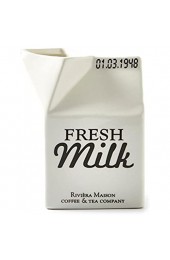 Riviera Maison - Carton - Milchgießer Milchkännchen Sahnegießer - Milk Jar - Fresh Milk - Porzellan - 100 ml