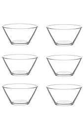 LAV 6 teiliges Glasschalen-SetSerie VEGA Dessertschale Vorspeise Glas Gläser 345 ml