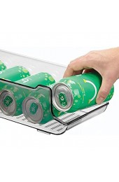 mDesign Dosenhalter für Kühlschrank und Küchenschrank – ideale Lebensmittel Aufbewahrungsbox für neun Dosen – praktischer Kühlschrank Organizer – rauchgrau