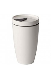 Villeroy & Boch To Go Coffee Becher 350 ml randvoll gemessen Permium Porzellan/Silikon weiß 15 cm