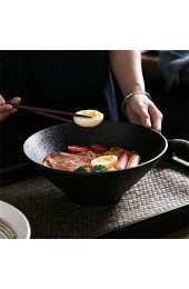 YINUO Große Suppe Ramen Noodle Bowl Retro Obstsalat Gemüse Schüssel servieren Rührschüssel Kreative Persönlichkeit Keramik Geschirr 9 Zoll