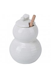 Angoily Honig Topf Keramik Honig Glas mit Deckel Und Holz Löffel für Home Küche Porzellan Honig Container für Lagerung