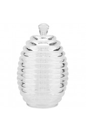 Freyla Honigglas - 265 ml transparentes Bienenstock-förmiges Honigglas mit Tropfstift zum Aufbewahren und Abgeben von Honig