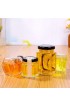 PIXNOR Honig Glas mit Deckel Glas Beehive Honig Topf Container für Küche Klar Honig Topf 10Pcs 85Ml