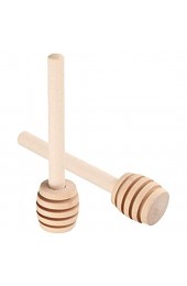 YepYes Honig Löffel Tragbare Mini-Holz-Dipper Rührstäbchen Bar Jar Mischwerkzeug für Küche 50pcs Küche und Badezimmer Zubehör