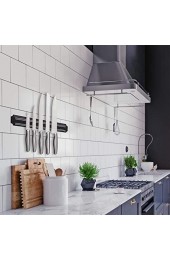 Relaxdays Magnetleiste Wand Gerätehalter magnetische Küchenleiste Messer & Werkzeug Kunststoff 33 cm breit schwarz