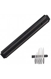 Relaxdays Magnetleiste Wand Gerätehalter magnetische Küchenleiste Messer & Werkzeug Kunststoff 33 cm breit schwarz