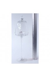 Glasteller mit Abdeckung Käseglocke Servierglocke Glasabdeckung Glassturz 38 cm