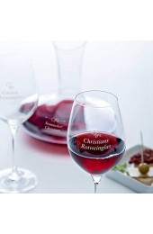 Rotwein-Set mit Gravur | edler Dekanter und 2 Rotweingläser mit Wunsch-Namen als Geschenk für Geniesser | 1 5L 3-Teilig