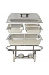 Festnight Chafing Dish 3X Speisewärmer Warmhaltebehälter Wärmebehälter aus Edelstahl mit Brennpastenbehältern