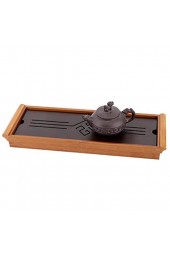 HHOSBFSS Bambus-Tee-Fach Chinesisches Traditionelles Tradition 14.96 X 5 28 X 1 49 Zoll Home Küchenzubehör
