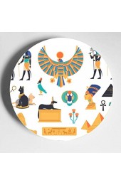 Ägyptische Zivilisation Dekorative Keramikplatten Bunte Keramikplatten Home Wobble-Platte Mit Display Stand Dekoration Haushalt Günstige Keramikplatten