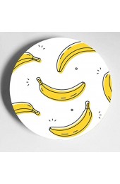 Köstliche gelbe Bananen Nette Teller Keramikplatten Display Home Wobble-Platte Mit Display Stand Dekoration Haushalt Bunte Keramikplatten