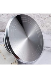 Kuncg Tortenplatte 360°drehbar Aluminium Tortenständer Tortenplatte Kuchenplatte Fondant 12 Zoll