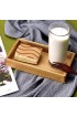 Rechteckiges Bambus-Tablett im japanischen Stil Obst-Tee-Snacks-Serviertablett für viele Gelegenheiten wie das Restaurant Home Office Hotel Bar(28 * 19.5 * 3 cm)