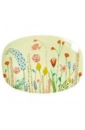 Rice Teller/ Platte klein aus Melamin "Summer Flowers" Größe 22 x 16 cm Servierplatte