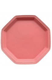 HEMOTON Matte 8-Zoll-achteckige Platte Teller Schatzkuchen Obstteller (rosa) Küche