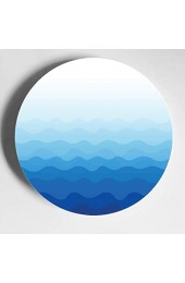 Design Blue Waves Plate Display Günstige Keramikplatten Home Wobble-Platte mit Display Stand Dekoration Haushaltsplatte Display