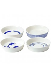 Royal Doulton - Schalen Servierschalen - Pacific - Porzellan - weiß/blau - Ø 16cm Set - 4er Set