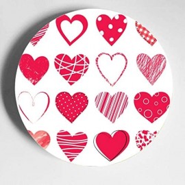 Unterschiedlicher Stil und Form Herz dekorieren Platten dekorative Platten Home Wobble-Platte mit Display Stand Dekoration Haushalt bunte Platten Dekor