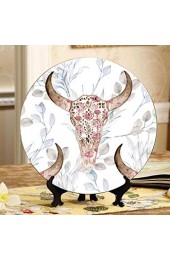 Verschiedene menschliche Schädelplatten Display Stand dekorative Platte Keramik Home Wobble-Platte mit Display Stand Dekoration Haushalt Dinner Plate Display
