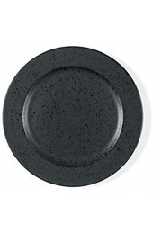 BITZ Teller/Kuchenteller/Dessertteller aus Steinzeug 22 cm im Durchmesser schwarz