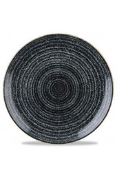 Churchill Homespun -Coupe Plate Teller- Durchmesser: Ø26 0cm Farbe wählbar (Charcoal Black) (Charcoal Black)