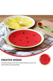 WINOMO Wassermelone Vorspeise Teller Japanischen Stil Keramik Runde Platte Strand Party Tabelle Liefert
