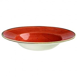 Churchill Stonecast -Wide Rim Bowl Pastateller- Ø28cm Farbe wählbar (Spiced Orange)