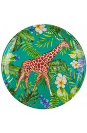 Geschirr - Motivwahl - 4 Stück _ Teller / Speiseteller - Giraffe - Tiere - Ø 20 cm - Abendbrotteller - Frühstücksteller - BPA frei - Melamin / Melaminteller -..