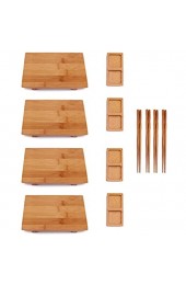 bamboomn Marke – Bambus Sushi Board/Serviertablett und Bambus Display Sushi Boot – variiert Optionen Small Rectangle
