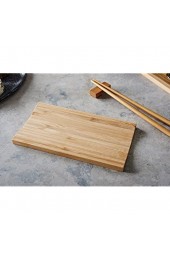 Reishunger Sushi Servier Set traditionelles Service aus Bambus 4 teiliges Geschirrset für Sushi Fans