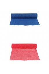 Generic 2 Stück Cuttable Grip Drawer Liner Mat Küchenschränke Aufbewahrungspad Blau/Rot