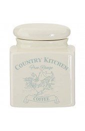 Premier Housewares Country Kitchen E125 Aufbewahrungsdose Cremefarben Kaffee beige Dolomit Sahne 11x11x12