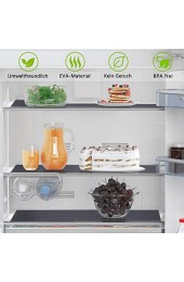 Shelf Liner Küchenschubladenmatten nicht klebende EVA-Material-Kühlschrankauskleidungen mit wasserdichtem haltbarem Kühlschranktisch Tischsets für Schrank Schubladenauskleidung (Grau 44.5cmx200cm)